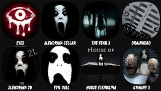 Eyes, Slendrina The Cellar, The Fear 3, Drain Head, Slendrina 2D, Evil Girl, House of Slendrina.... screenshot 5