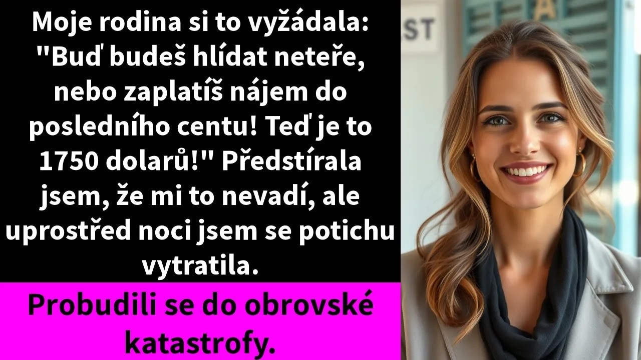 Jednu noc ve 2:47 jsem položila klíč od domu na kuchyňskou linku a bez jediného slova odešla. Moje máma mi před pár dny dala ultimátum: buď budu každý den hlídat sestřiny děti, nebo začnu platit...