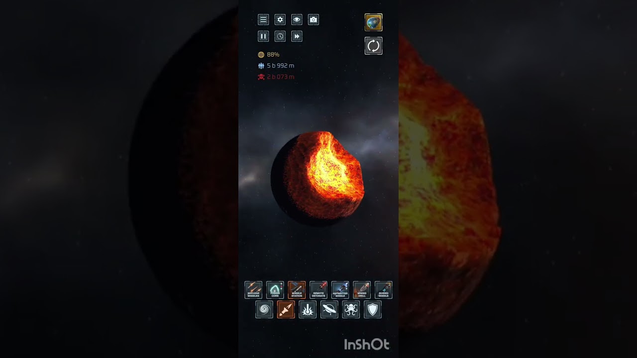 Me playing a game where are destroy the Earth