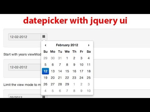 jquery datepicker tutorial