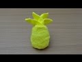 How to Make a Towel Pineapple おしぼりパイナップル