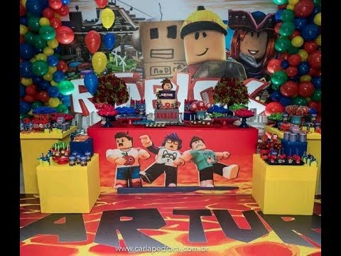 Decoração de festa do Roblox🎮 