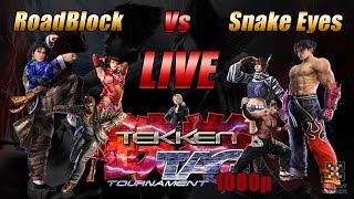 🔴 LIVE: Tekken Tag Tournament | RoadBlock Vs Snake Eyes in 1080p