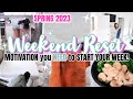 WEEKEND RESET FOR 2023! ULTIMATE SPRING CLEAN WITH ME | HOMEMAKING MOTIVATION | SPEED CLEANING