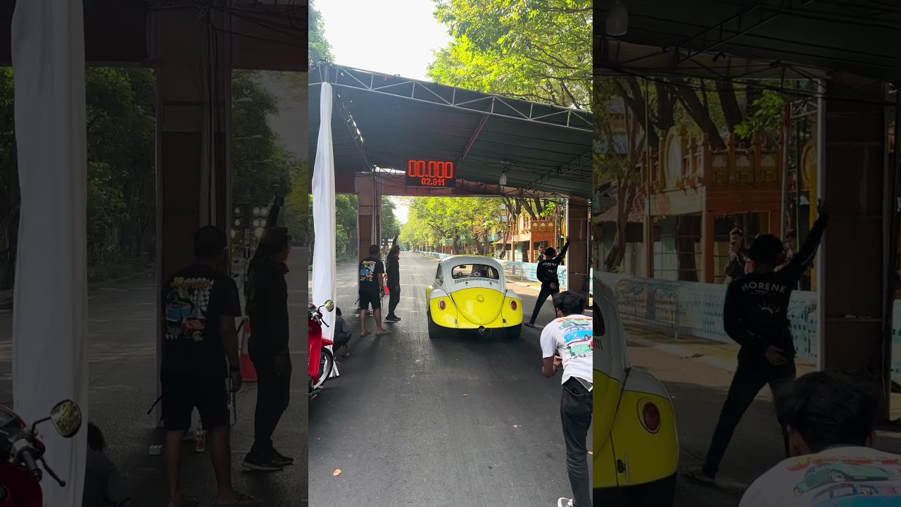 VW bettle on drag race Surabaya
