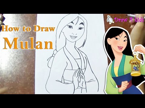 How to Draw MULAN from Disney's Mulan | D4K