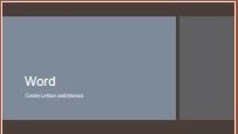 Create Letters and Memos Instruction Video