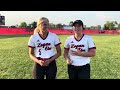 Logan Elm’s Sadie Binkley and Brittani Lane discuss their win over Notre Dame