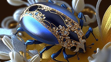 Midjourney 3D Fractal - Beetles