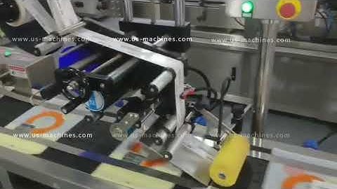 Automatic empty premade bag pouch paging dispensing top labeling machine high speed