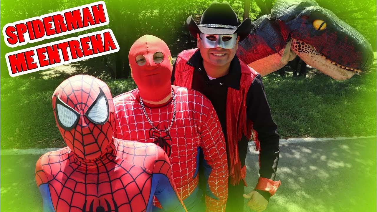 Spiderman entrena a Maskarin / Manito y Maskarin - YouTube