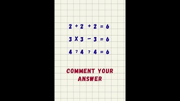 Math challenge question #mathpuzzle #mathhack #mathstricks #logic