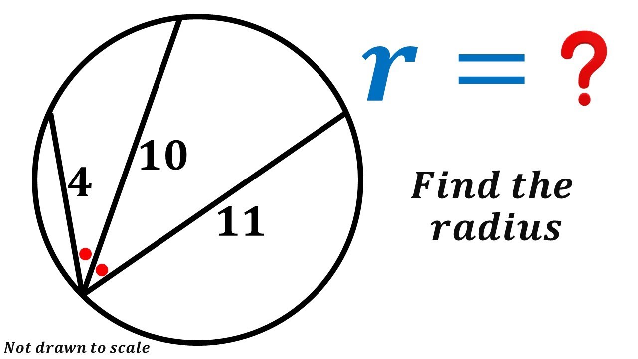 Find the radius #maths #math #geometry - YouTube