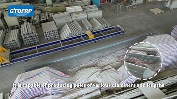 FRP Utility Pole Winding Machine | Automated Solution for Composite Poles #fiberglass #polemachine