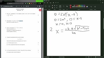 SQA Higher Maths 2019 Paper 1 Walkthrough