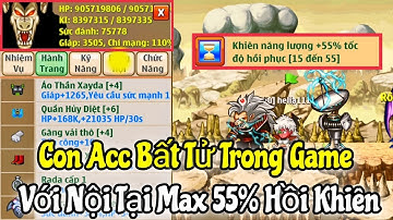 Ngọc Rồng Online - Cầm Con Acc Bất Tử Trong Game Với Nội Tại Max Của Game 55% Tốc Đồ Hồi Phục Khiên