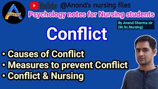 Conflict//Define Conflict//Causes of Conflict//Measures to prevent Conflict//Conflict and Nursing