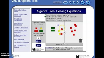 2 Step Equations with Algebra Tiles