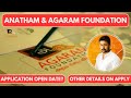 Anantham  agaram foundation procedure and application process