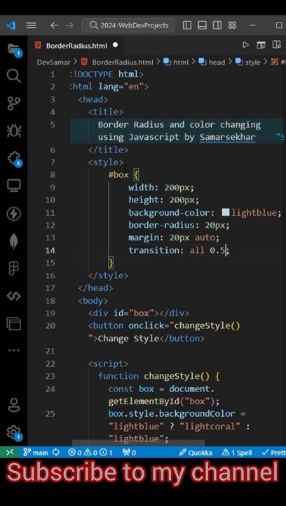 🤔How you can create a box with border radius and color changing using ...