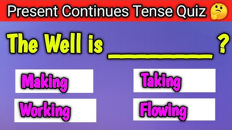 Present Continues Tense Quiz 2 | Can you pass this test | Basic Grammar