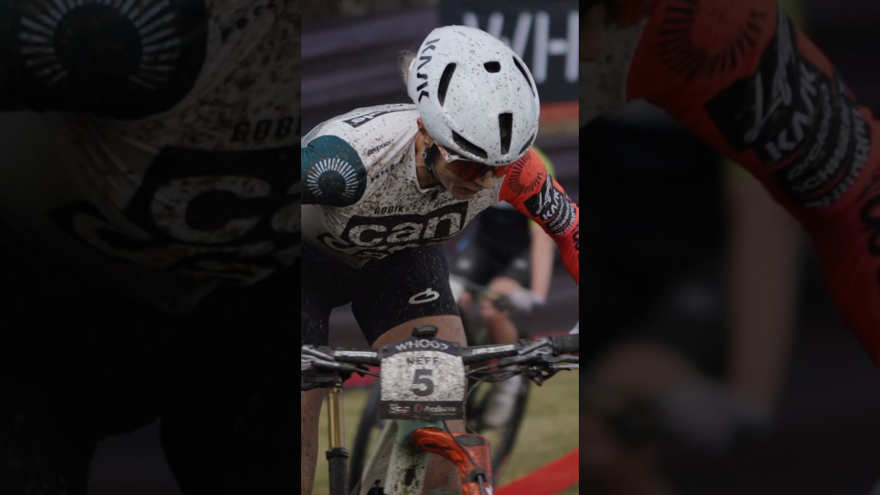 Built for the Battle 🌧️ Jolanda Neff Racing the LAB71 Scalpel #shorts #xcc #worldcup