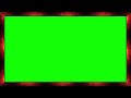 Neonlight border green screen | Glowing border frame | Green screen frame