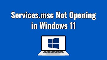 Services.msc Not Opening in Windows 11