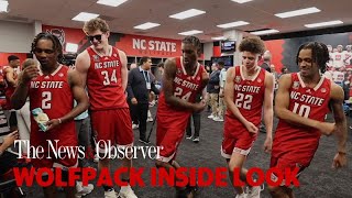 Take an Inside Look into NC State's Final Four locker room