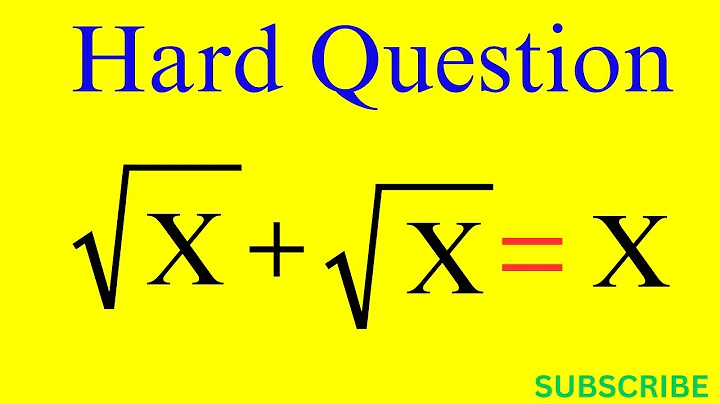 A Nice Algebra Math Olympiad Problem | Solve for X?