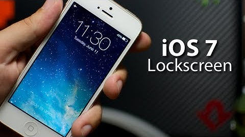 iOS 7 - Lockscreen On iPhone 5