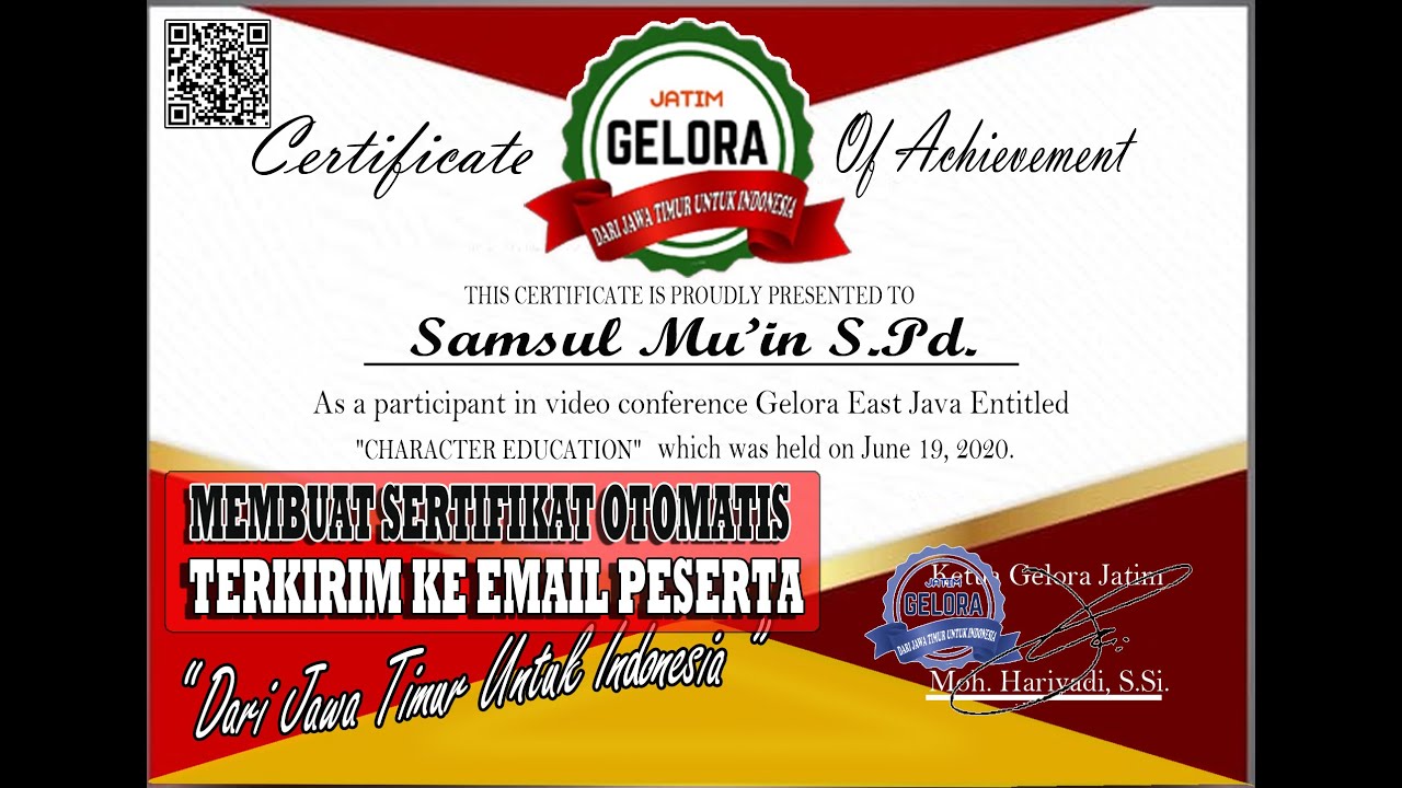 MEMBUAT SERTIFIKAT ELEKTRONIK OTOMATIS PART 1 