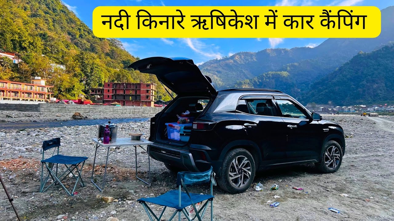 Riverside Car Camping in my Creta || Go Slow