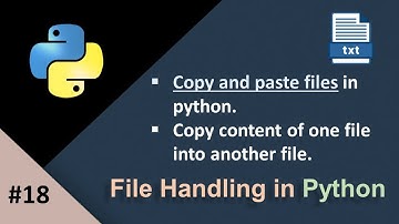 Copy Content Of One File Into Another File Using Python|Python File Handling Tutorial For Beginners