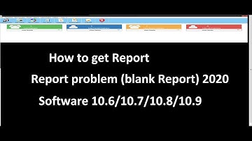 Report problem ( blank report ) in software 10.6/10.7/10.8/10.9