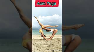 Advance acro yoga/acro yoga #shorts #yoga #reels #acroyoga #partneryoga #advanceyoga