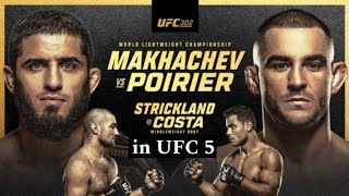 UFC 302 CO-MAIN and MAIN EVENT Simulation in UFC 5