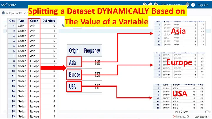 Splitting a Dataset into Multiple Datasets Dynamically/Automatically Based on the Value of a Variabl