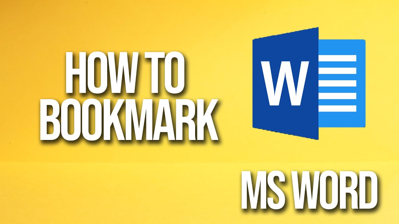How To Bookmark Microsoft Word Tutorial - YouTube