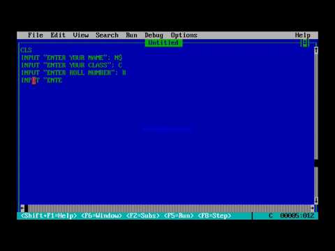 BIODATA USED IN DAILY LIFE/Q-BASIC/MUST WATCH