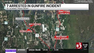 7 arrested following gun incidents in St. Albans, Middlebury