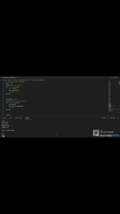 Making Mad Libs Generator in Python | Part 1 #EasyShortTutorial - YouTube