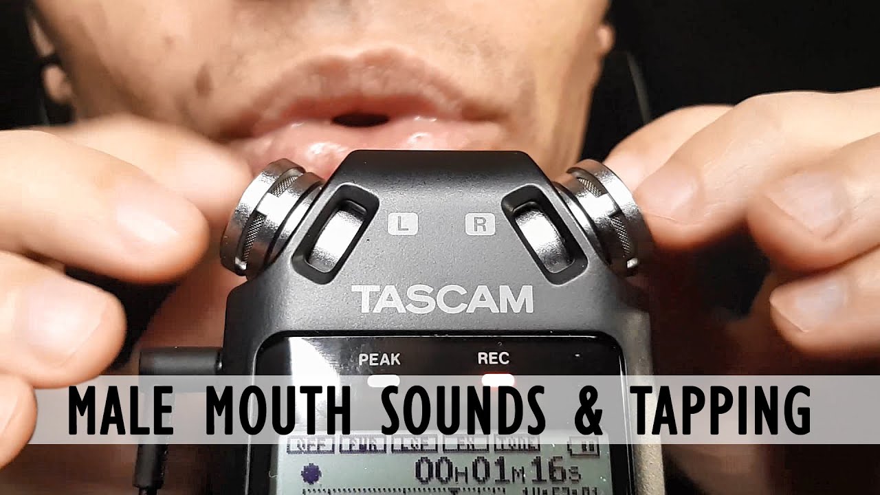 ASMR FAST Mouth Sounds and Tapping [Male, Tk-Tk, Tongue Fluttering/Clicking, No Talking]