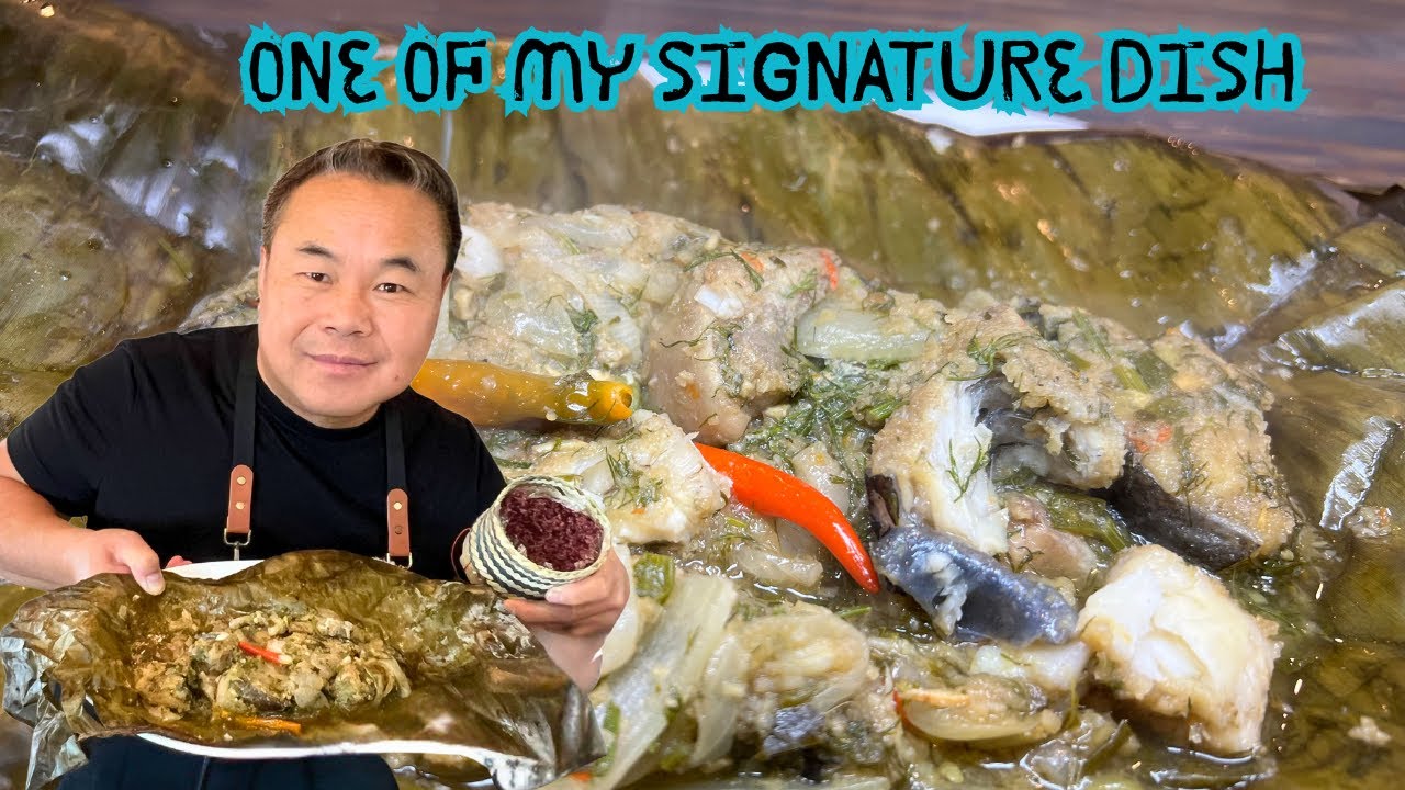 Ntses Kaus Cub Xyaw Hmoov Nplej Thiab Pamlem (Hmong Steam catfish)