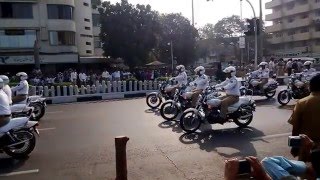 Mumbai Police parade at Marine Drive