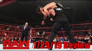 WWE RAW 7/29/19 Review || US Title Gauntlet Match, Tag Title Match, & More
