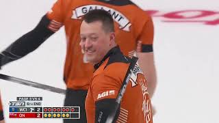 #brier2023 Dirty Dog Ben Hebert makes the hit-and-roll Brooklyn side