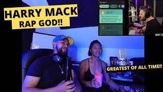 HARRY MACK RAP GOD!! (REACTION) FIRST TIME HEARING!!