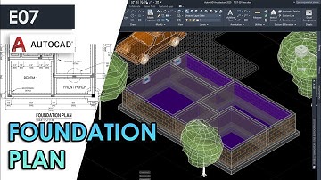 FOUNDATION PLAN (Strip Foundation) in AutoCAD Architecture 2023