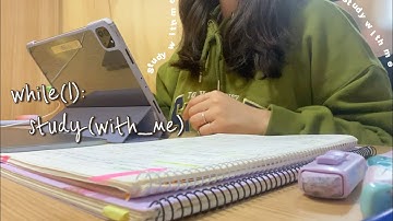 STUDY WITH ME ; 공대생 스터디윗미 | 소프트웨어학과 시험 D-1 스터디카페에서 불태우기🔥| 1 hour timer ; 1시간 타이머